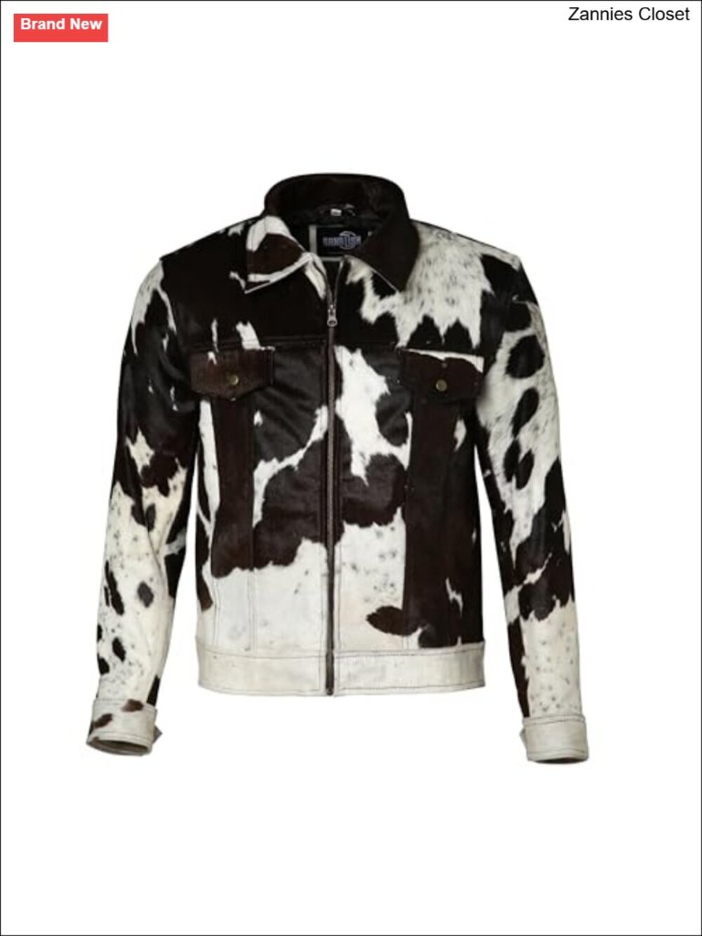 Genuine Cowhide Leather Jacket Unisex Real Cow Skin Pony Hair Coat